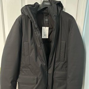 THEORY Black Allan Jasper Down Coat (Men’s medium)
